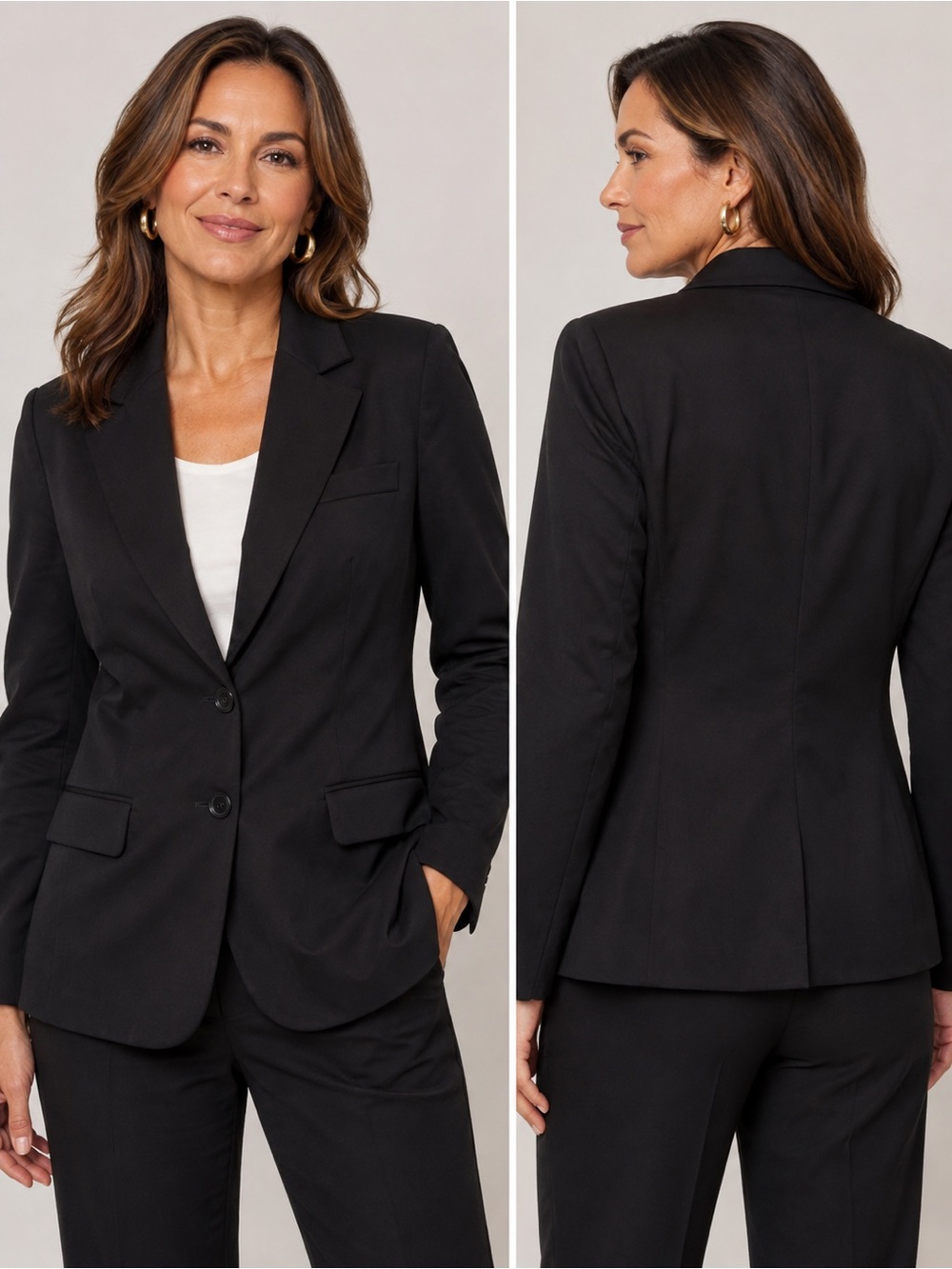 DKNY Classic Black Women's Blazer Jacket Size 12
